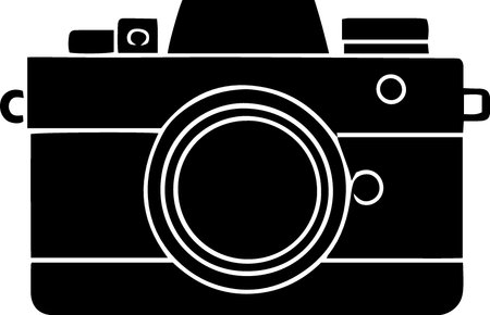 Camera Icon Isolated on White Background. Vector Illustration EPS10のイラスト素材