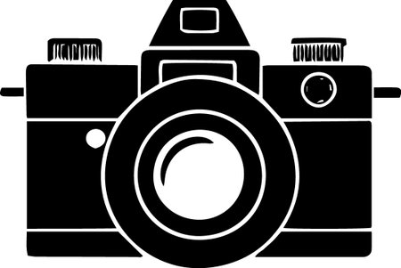 Camera Icon Isolated on White Background. Vector Illustration EPS10のイラスト素材