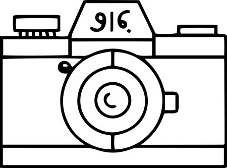 Camera icon isolated on white background. Vector illustration. Eps 10.のイラスト素材