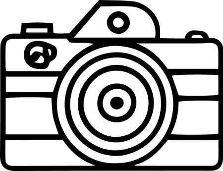 Camera icon isolated on white background. Vector Illustration. Eps 10のイラスト素材