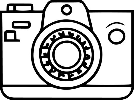 Camera icon isolated on white background. Vector Illustration. Eps 10のイラスト素材