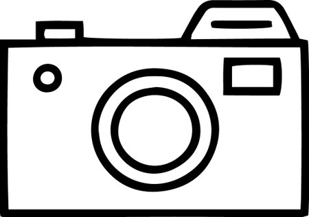 Camera icon isolated on white background. Vector Illustration. Eps 10のイラスト素材