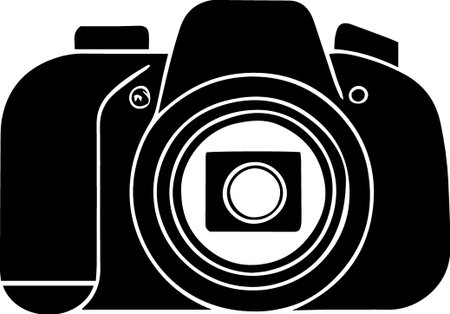 Camera icon isolated on white background. Vector illustration. Eps 10.のイラスト素材