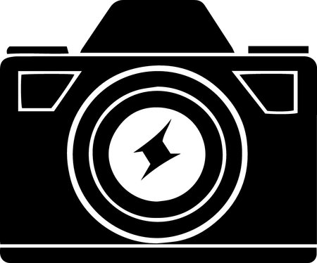 Camera icon isolated on white background. Vector illustration. Eps 10.のイラスト素材