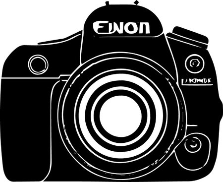 Illustration of a camera on a white background. Vector image.のイラスト素材