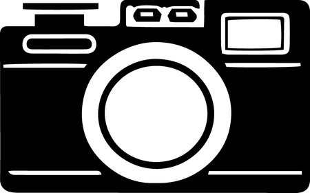 Camera icon isolated on white background. Vector illustration. Eps 10.のイラスト素材