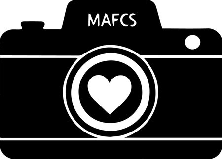 Camera with heart icon isolated on white background. Vector Illustration.のイラスト素材