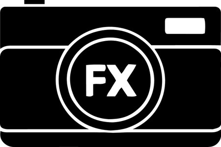 Camera icon isolated on white background. Flat design. Vector Illustrationのイラスト素材