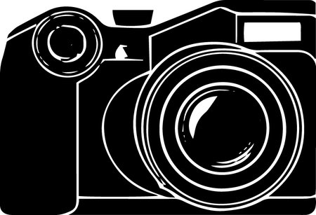 Vintage Camera.Vector Illustration.Isolated on white background.のイラスト素材
