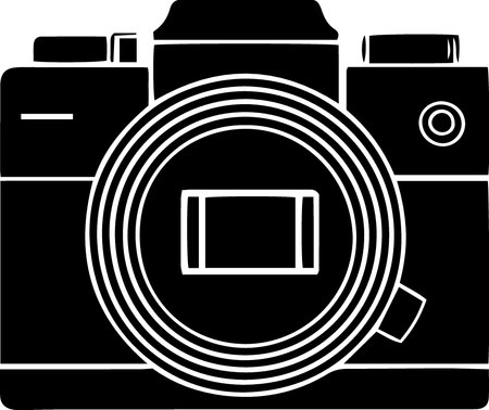 Camera Icon. Vector Illustration. Isolated On White Background.のイラスト素材