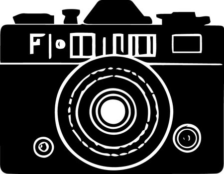 Camera Icon Isolated on White Background. Vector Illustration EPS10のイラスト素材