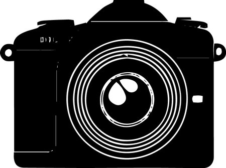 Camera Icon Isolated on White Background. Vector Illustration EPS10のイラスト素材
