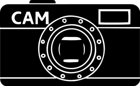 Camera icon isolated on white background. Vector illustration. Eps 10.のイラスト素材