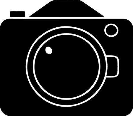 Camera icon isolated on white background. Vector illustration. Eps 10.のイラスト素材