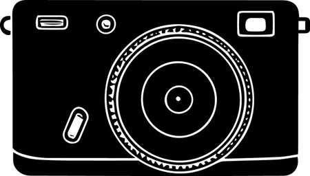 Camera icon isolated on white background. Vector illustration. Eps 10.のイラスト素材
