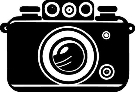 Camera icon isolated on white background. Vector Illustration, EPS 10のイラスト素材