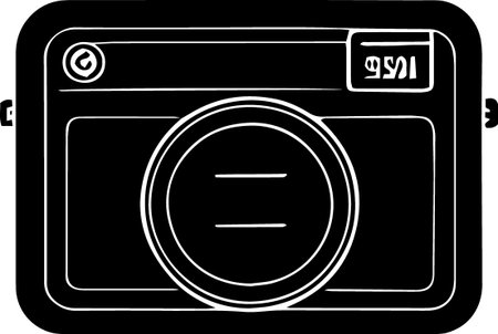 Camera icon isolated on white background. Vector illustration. Eps 10.のイラスト素材