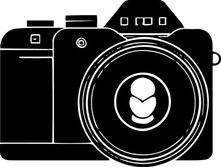 Camera Icon Isolated on White Background. Vector Illustration EPS10のイラスト素材
