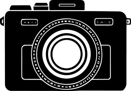 Camera Icon Isolated on White Background. Vector Illustration EPS10のイラスト素材