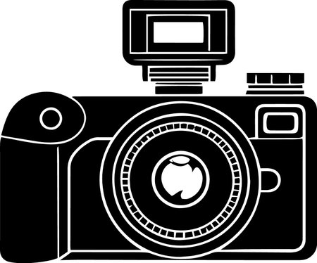 Camera Icon Isolated on White Background. Vector Illustration EPS10のイラスト素材