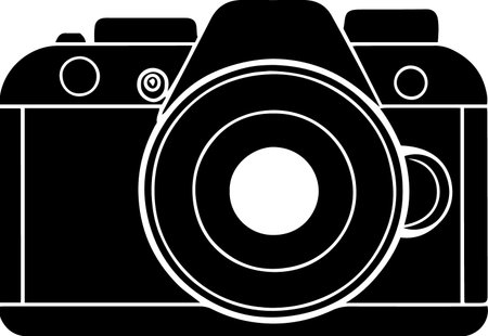 Camera Icon Isolated on White Background. Vector Illustration EPS10のイラスト素材