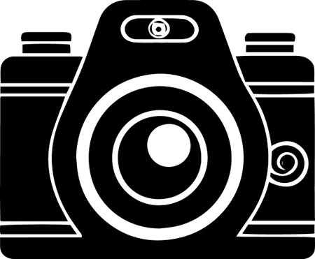 Camera Icon Isolated on White Background. Vector Illustration EPS10のイラスト素材