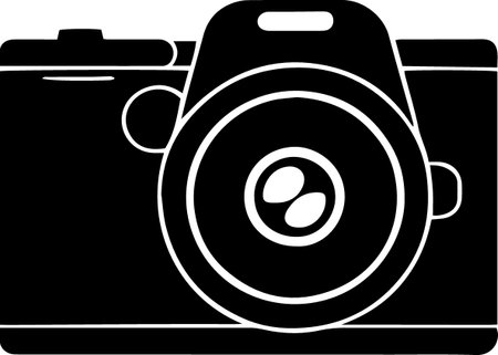 Camera icon isolated on white background. Vector illustration. Eps 10.のイラスト素材
