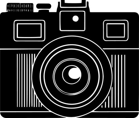 Vintage camera isolated on white background. Vector illustration. EPS10のイラスト素材