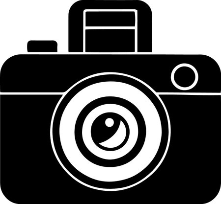 Camera icon isolated on white background. Vector illustration. Eps 10.のイラスト素材