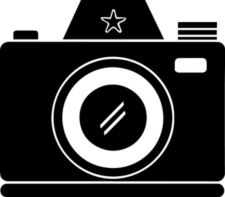 Camera icon isolated on white background. Vector illustration. Eps 10.のイラスト素材