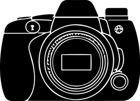 Camera icon isolated on white background. Vector illustration. Eps 10.のイラスト素材