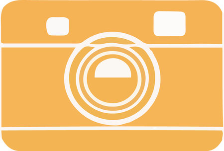 Camera icon. Vector illustration isolated on white background. Flat style.のイラスト素材