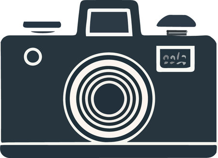 Camera icon isolated on white background. Vector illustration. Eps 10.のイラスト素材