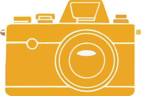 This is an illustration of a Retro Camera. This image is perfect for your next design.のイラスト素材