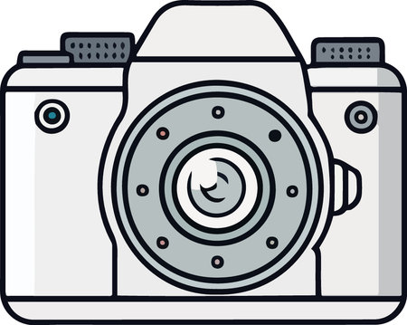 Use this image of a camera for your next project.  Everyone will love it!のイラスト素材