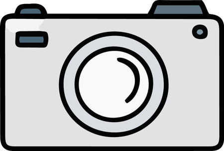 This is an illustration of a digital camera. This image is perfect for your next design.のイラスト素材