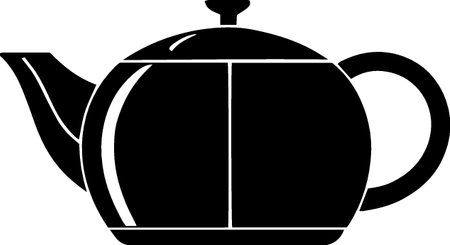 Teapot icon isolated on white background. Vector Illustration.のイラスト素材