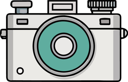 Use this image of a camera for your next project.  Everyone will love it!のイラスト素材