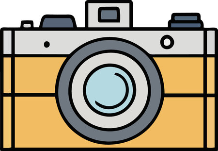 Use this image of a vintage camera on your next design project.のイラスト素材