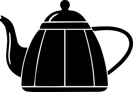 Teapot icon isolated on white background. Vector Illustration.のイラスト素材