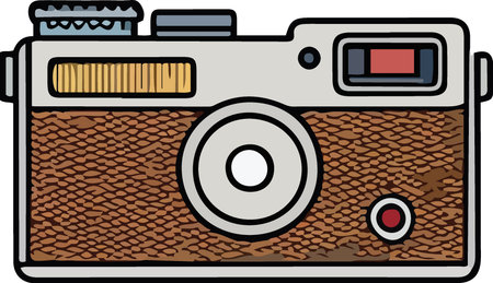 This vintage camera is perfect for your next design.  Everyone will love it!のイラスト素材