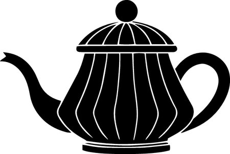 Teapot icon isolated on white background. Vector Illustration.のイラスト素材