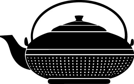 Teapot icon isolated on white background. Vector Illustration.のイラスト素材