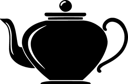 teapot icon isolated on white background. Vector Illustration.のイラスト素材