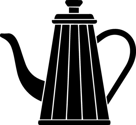 Illustration of a teapot isolated on a white background.のイラスト素材