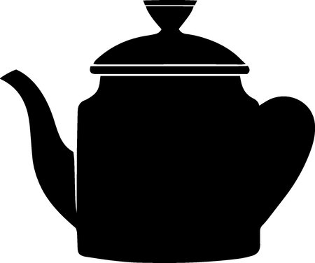 Teapot icon isolated on a white background. Vector illustration.のイラスト素材