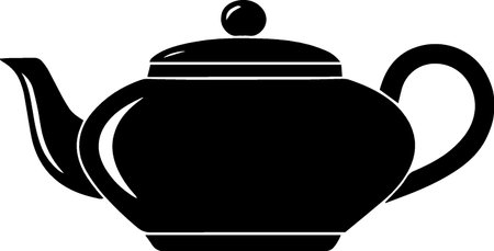 Teapot icon isolated on white background. Vector Illustration.のイラスト素材