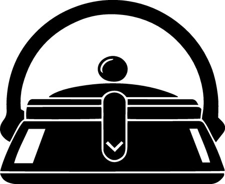 teapot icon isolated on white background, black and white illustrationのイラスト素材