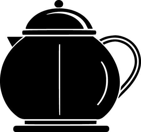 Teapot icon isolated on white background. Vector Illustration.のイラスト素材