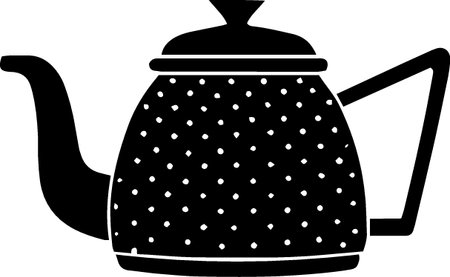 Teapot icon isolated on white background. Vector Illustration.のイラスト素材
